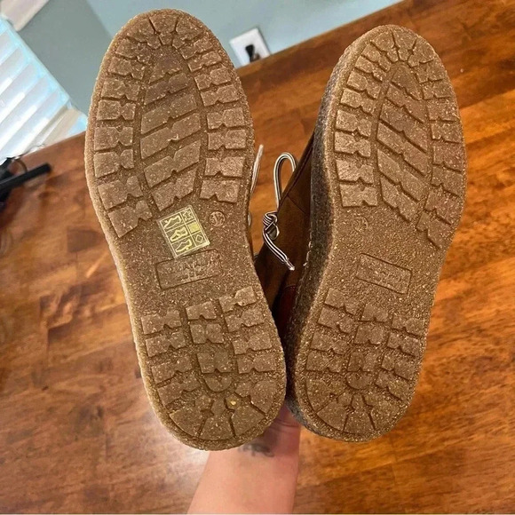 New Aquatalia Taelyn Suede Shearling Bootie Walnut Caramel size 5.5 - Picture 7 of 10